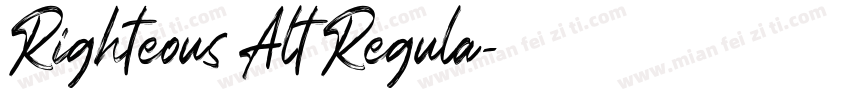Righteous Alt Regula字体转换